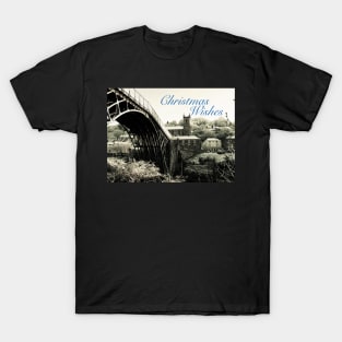 Christmas Wishes Ironbridge Village Spring Snow T-Shirt